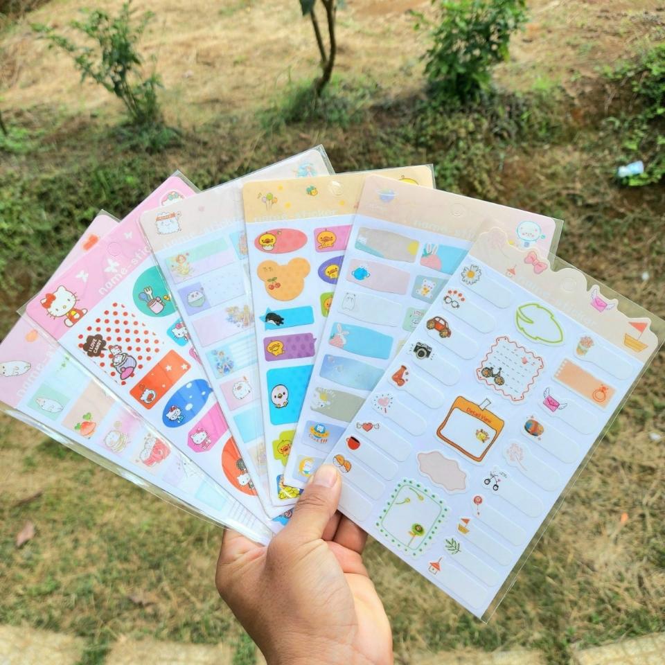 Name sticker dán tất cả các vật dụng-duoc-ban-tai-Kho Sỉ Phụ Kiện Sipuki