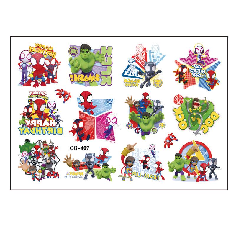 Hình xăm ngưòi nhện túi 8 tấm 15.5cm x 10.9cm  ( 1 túi 8 tấm )-duoc-ban-tai-Kho Sỉ Phụ Kiện Sipuki