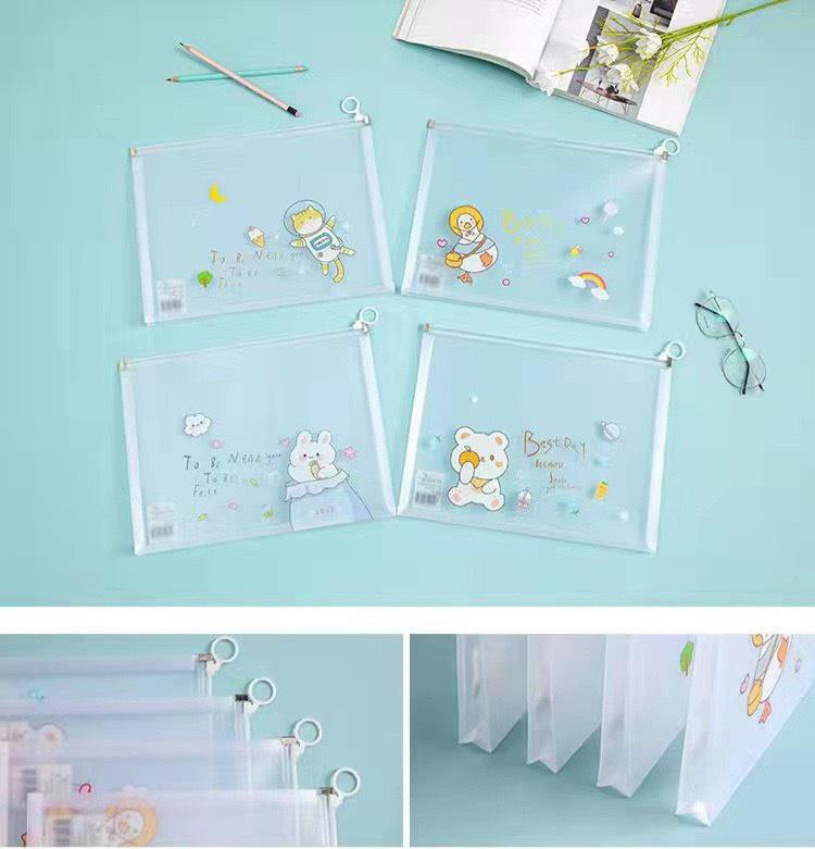 Túi zip A4 đáy gắp đựng hồ sơ, tập bở học thêm -duoc-ban-tai-Kho Sỉ Phụ Kiện Sipuki