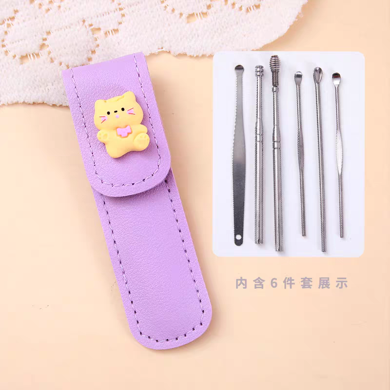 Bộ lấy ráy tai gắn charm 6 món, mã 817-duoc-ban-tai-Kho Sỉ Phụ Kiện Sipuki