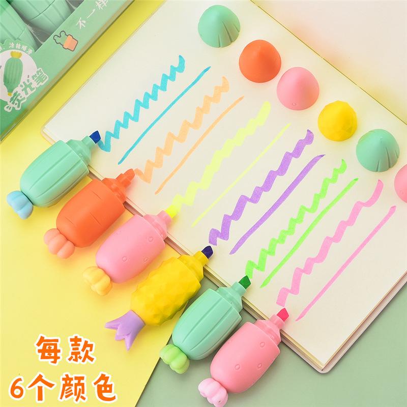 Bút nhớ hoa quả 6 màu, bộ bút nhớ siêu hot siêu bắt mắt -duoc-ban-tai-Kho Sỉ Phụ Kiện Sipuki