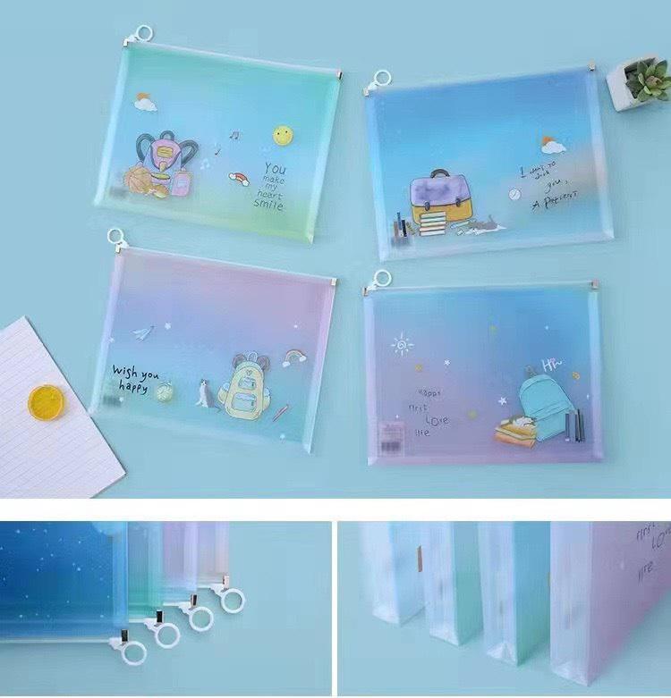 Túi zip A4 đáy gắp đựng hồ sơ, tập bở học thêm -duoc-ban-tai-Kho Sỉ Phụ Kiện Sipuki