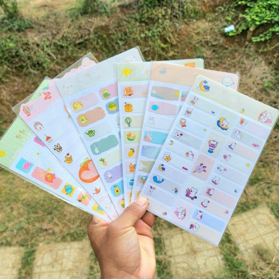 Name sticker dán tất cả các vật dụng-duoc-ban-tai-Kho Sỉ Phụ Kiện Sipuki