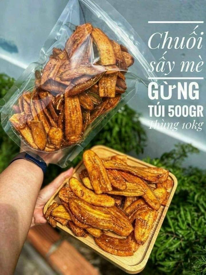 Chuối sấy mè gừng ( 500g)-duoc-ban-tai-KHO SỈ ĂN VẶT SÀI GÒN - CHỢ LỚN