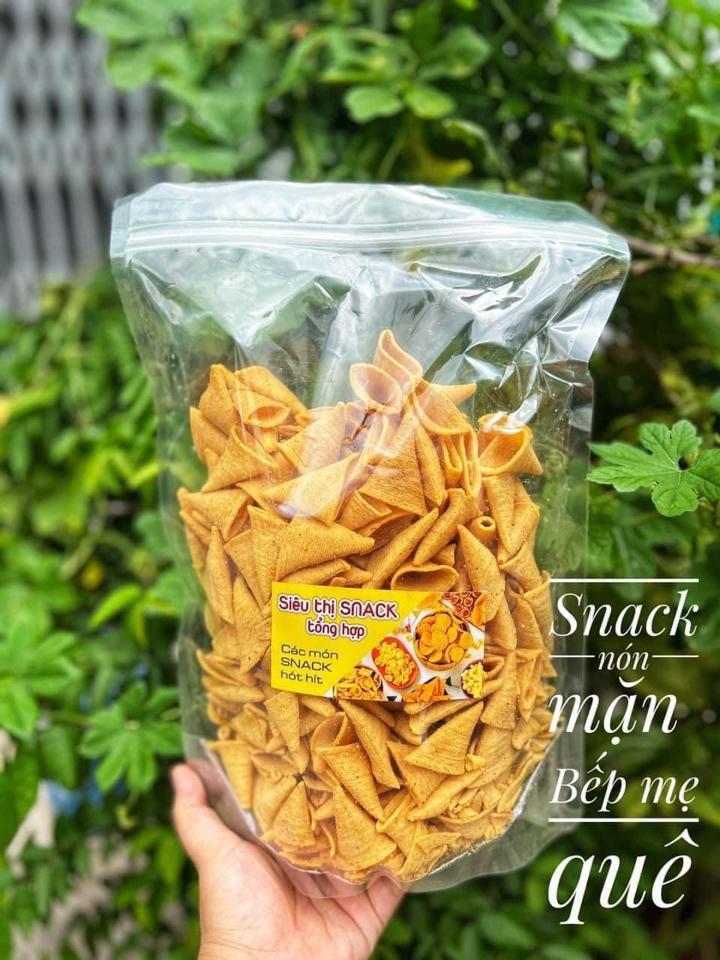 Snack nón mặn 500g-duoc-ban-tai-KHO SỈ ĂN VẶT SÀI GÒN - CHỢ LỚN