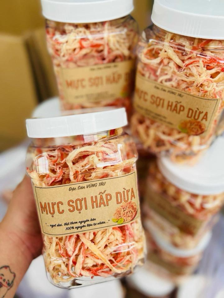Mực hấp dừa 500gram-duoc-ban-tai-KHO SỈ ĂN VẶT SÀI GÒN - CHỢ LỚN