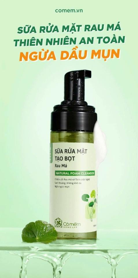 Sữa rửa mặt tạo bọt rau má ngừa mụn-duoc-ban-tai-Tạp hóa nhà Bèo