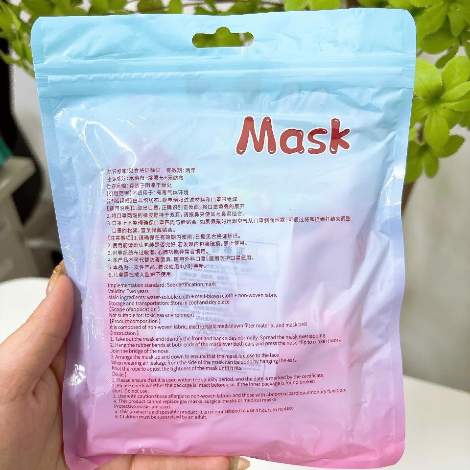 Túi 10 khẩu trang 3d cho bé -duoc-ban-tai-Tạp hóa nhà Bèo