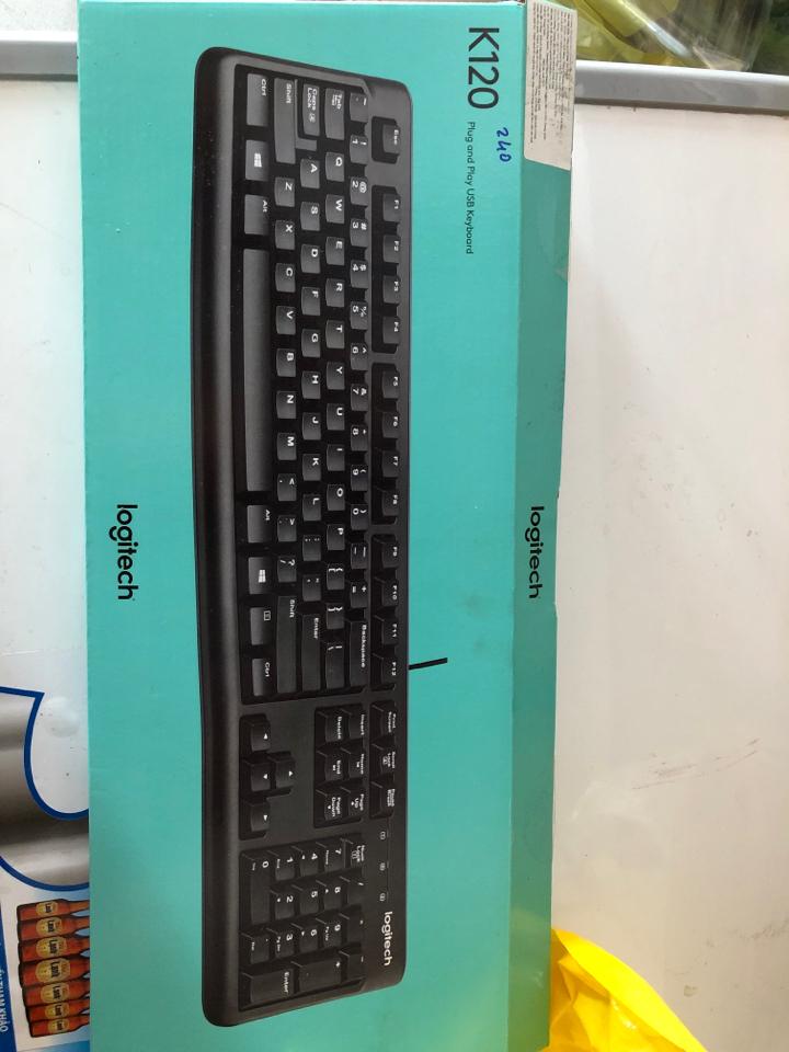 Bàn phím Logitech K120-duoc-ban-tai-Vi tính- Âm Thanh- Camera - Đèn NLMT Gia Phát