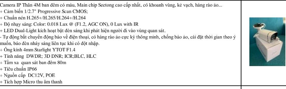 Camera Seetong ZC-TM4Q60XG-P 4.0Mpx (Hàng rào ảo)-duoc-ban-tai-Vi tính- Âm Thanh- Camera - Đèn NLMT Gia Phát
