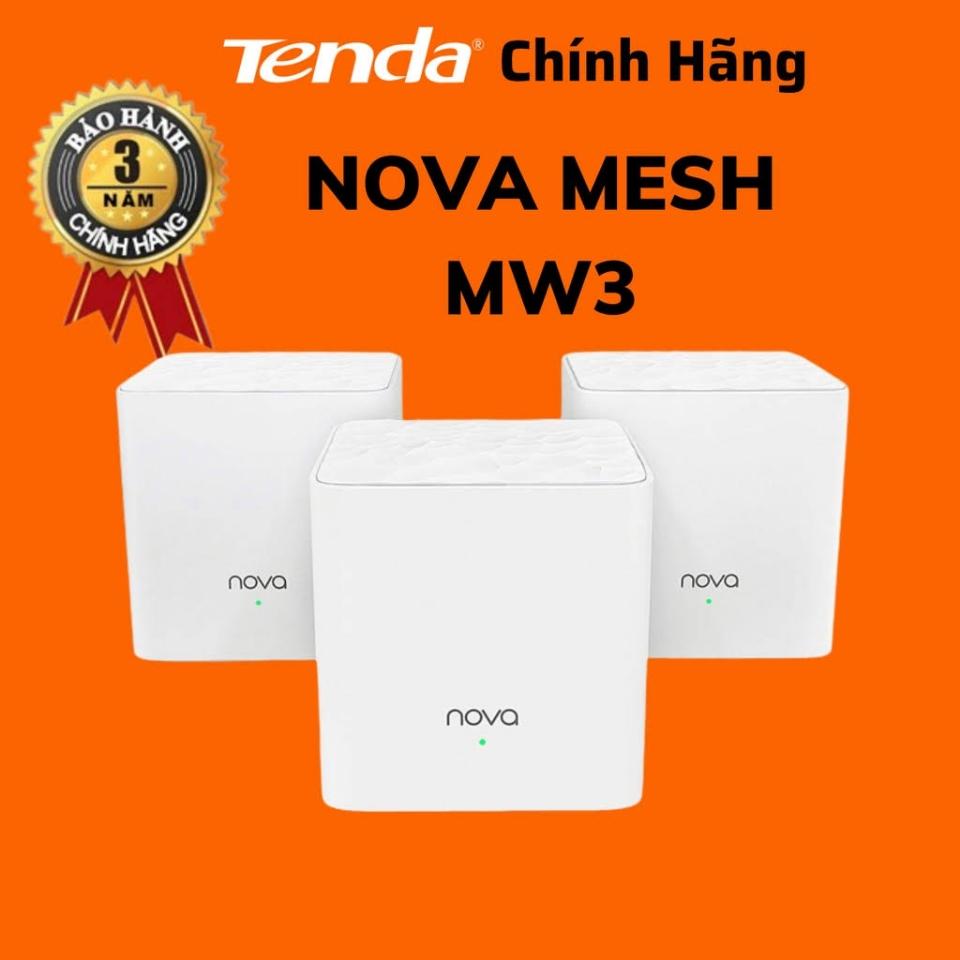Mesh Wifi Tenda Nova MW3 -duoc-ban-tai-Vi tính- Âm Thanh- Camera - Đèn NLMT Gia Phát