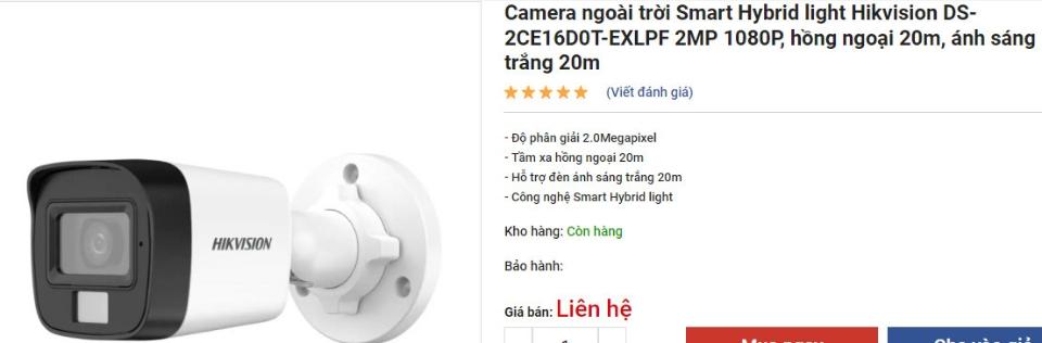 Camera HIK DS2CE16DOT-EXLPF 2.0Mpx 1080p-duoc-ban-tai-Vi tính- Âm Thanh- Camera - Đèn NLMT Gia Phát