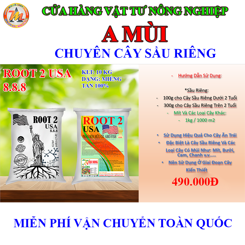 ROOT 2 8.8.8 USA (túi bạc 10kg)-duoc-ban-tai-VTNN A Mùi