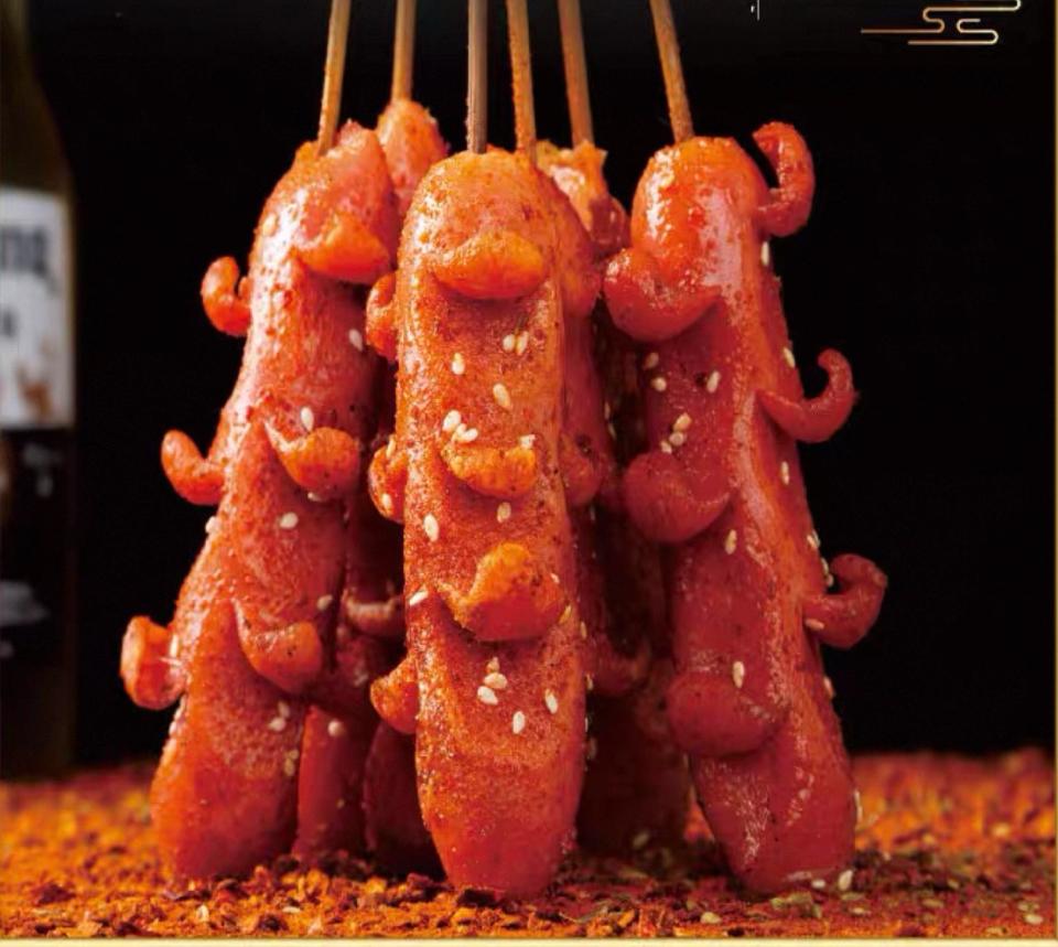 Xúc Xích ( Dẻo ) -duoc-ban-tai-Đồ Nướng Trung Quốc - Khoai Thị Sắn