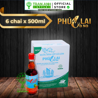 Nước mắm Phúc Lai Cà Ná loại thượng hạng - 6 chai nhựa 500ml-duoc-ban-tai-Trần Anh Style