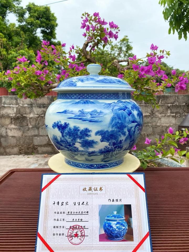 Hũ Trà Sơn Thuỷ Nung Củi-duoc-ban-tai-Cộng Đồng Luxury Nguyễn VănAnh