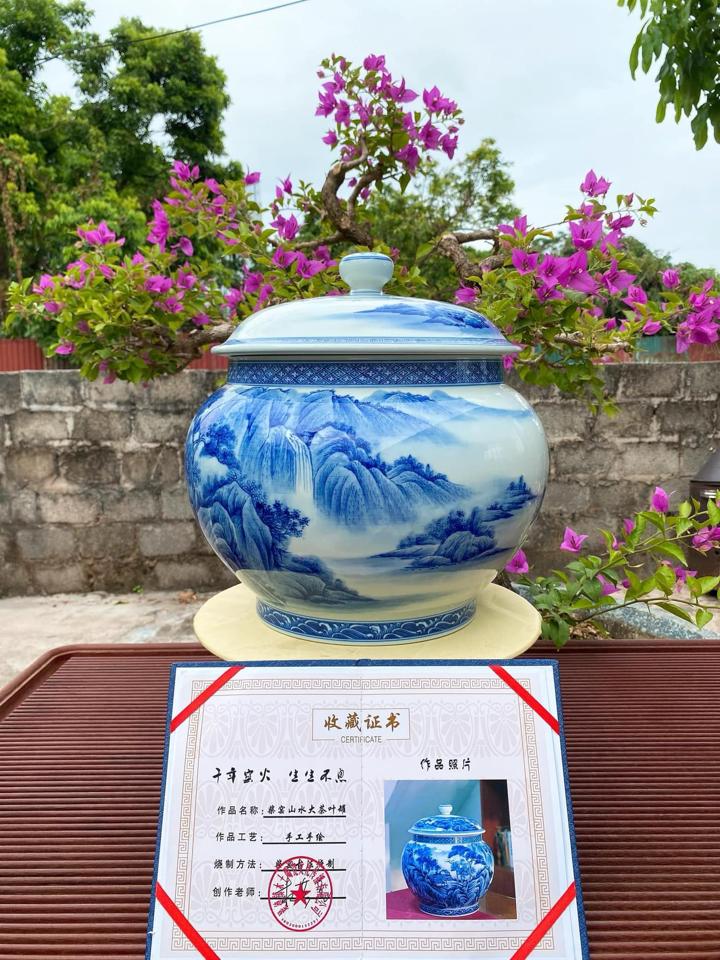 Hũ Trà Sơn Thuỷ Nung Củi-duoc-ban-tai-Cộng Đồng Luxury Nguyễn VănAnh