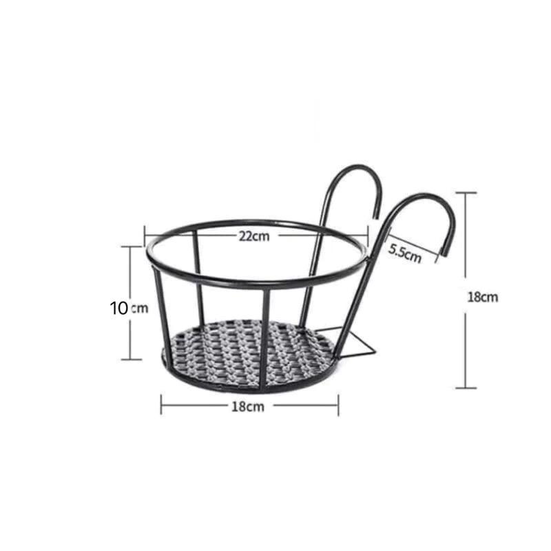 GIỎ SẮT TREO TRÒN CÓ ĐẾ-duoc-ban-tai-Chậu Nhựa Hưng Thịnh