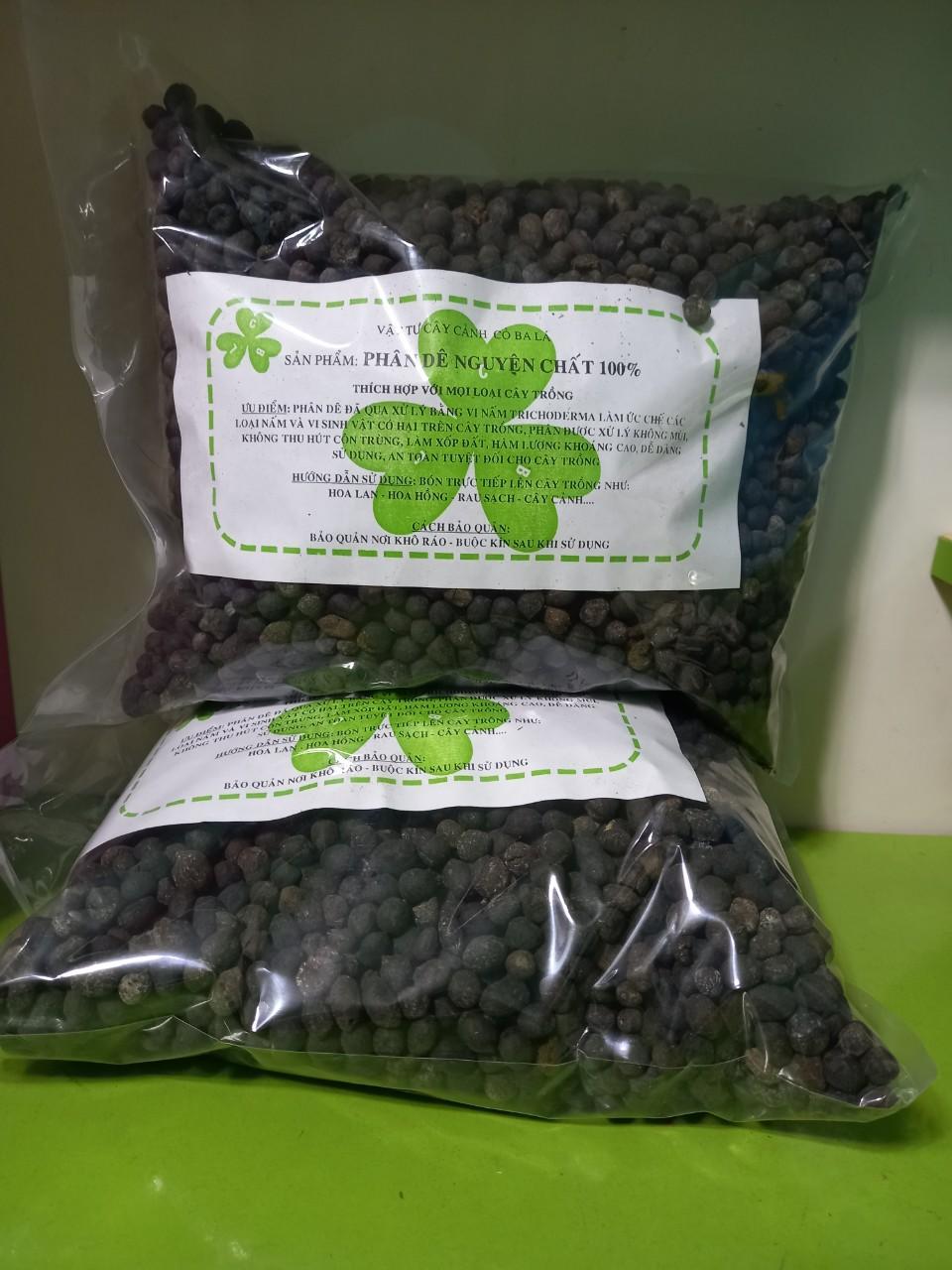 Phân dê đã xử lí túi 1kg-duoc-ban-tai-Vật tư cây cảnh Cỏ Ba Lá