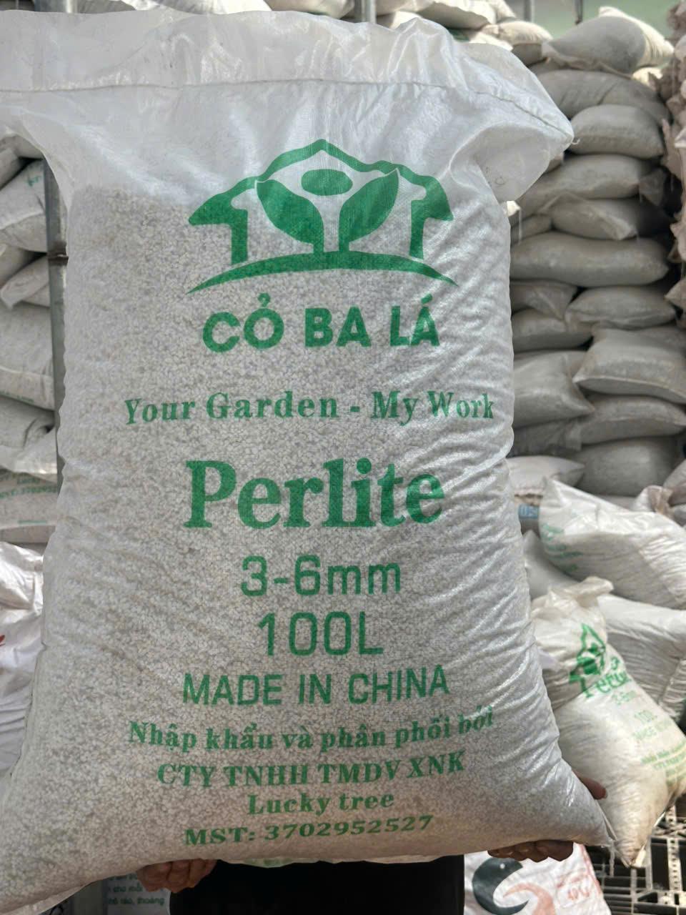 Đá Trân Châu -  Perlite Size 3-6mm Bao 100L -duoc-ban-tai-Vật tư cây cảnh Cỏ Ba Lá