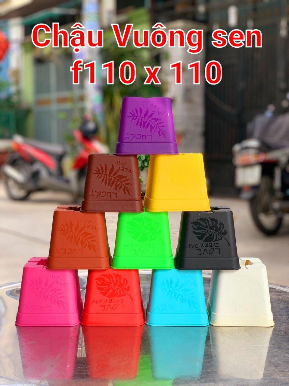 Chậu Nhựa Vuông Sen Mini 7*7 Đủ Màu-duoc-ban-tai-Vật tư cây cảnh Cỏ Ba Lá