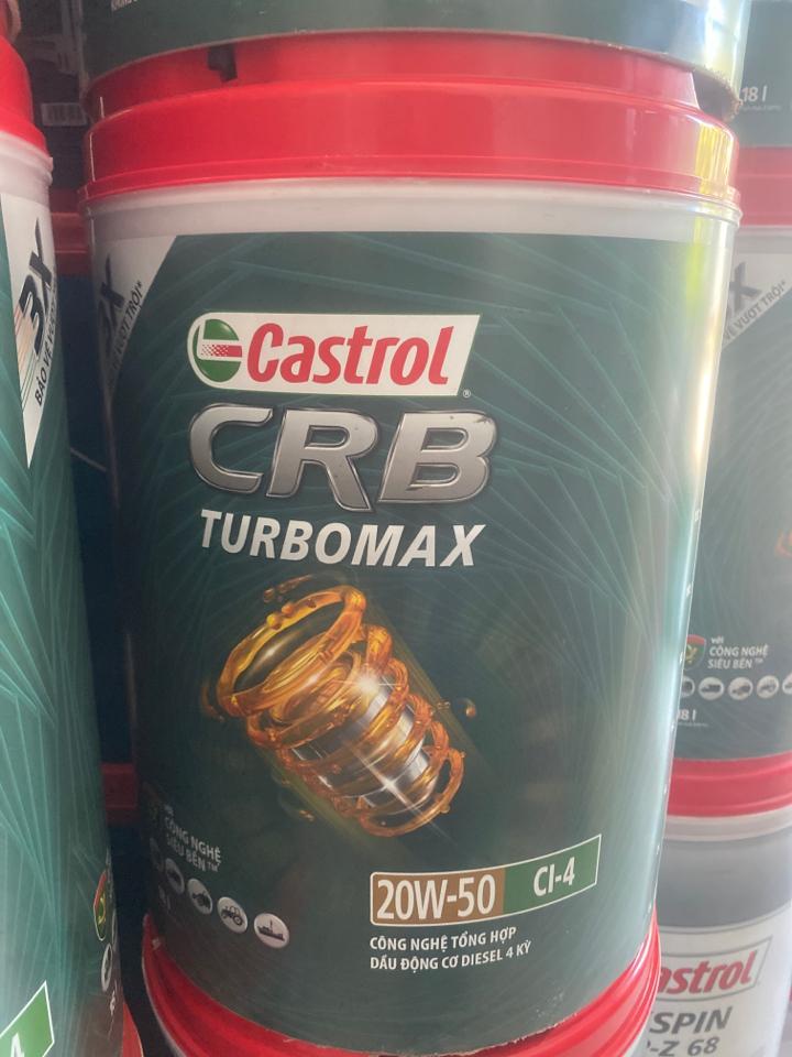 CASTROL CRB TURBOMAX 20W50 - CI4 - 18L-duoc-ban-tai-DẦU NHỜN & ẮC QUY DŨNG VỸ