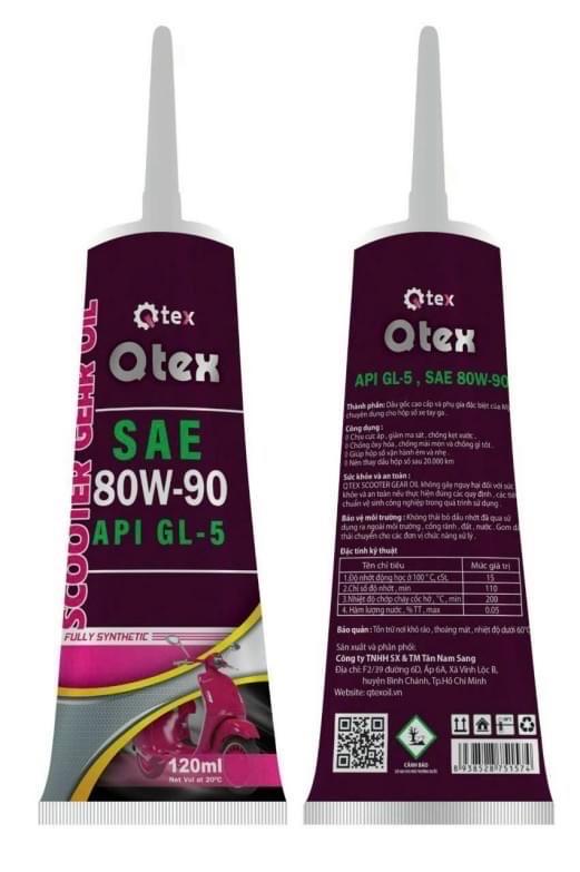 Qtex gear oil 0,12ml-duoc-ban-tai-DẦU NHỜN & ẮC QUY DŨNG VỸ