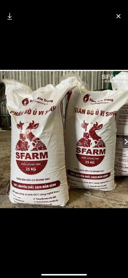 Phân bò ủ vi sinh-duoc-ban-tai-Chợ gốm Bảo Lộc