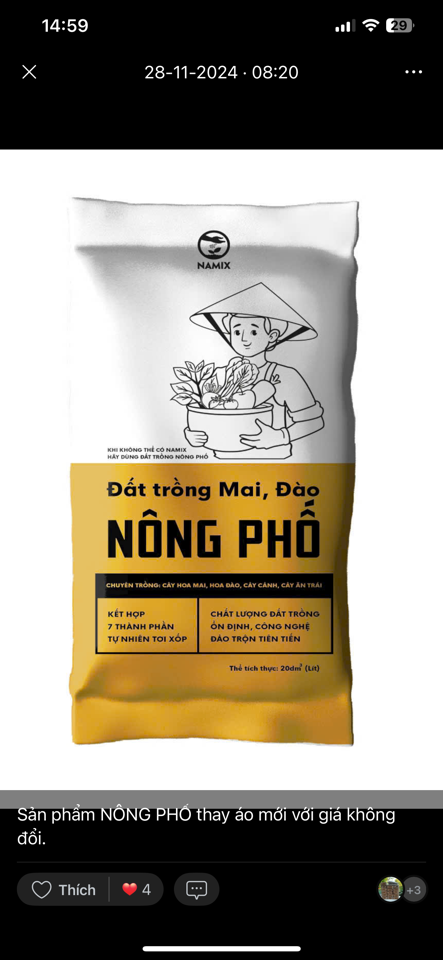 Đất trồng mai đào 20dm3-duoc-ban-tai-Chợ gốm Bảo Lộc