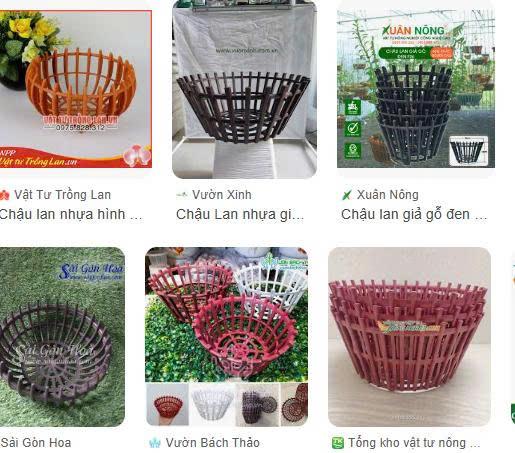 Chậu lan nhựa-duoc-ban-tai-Chợ gốm Bảo Lộc