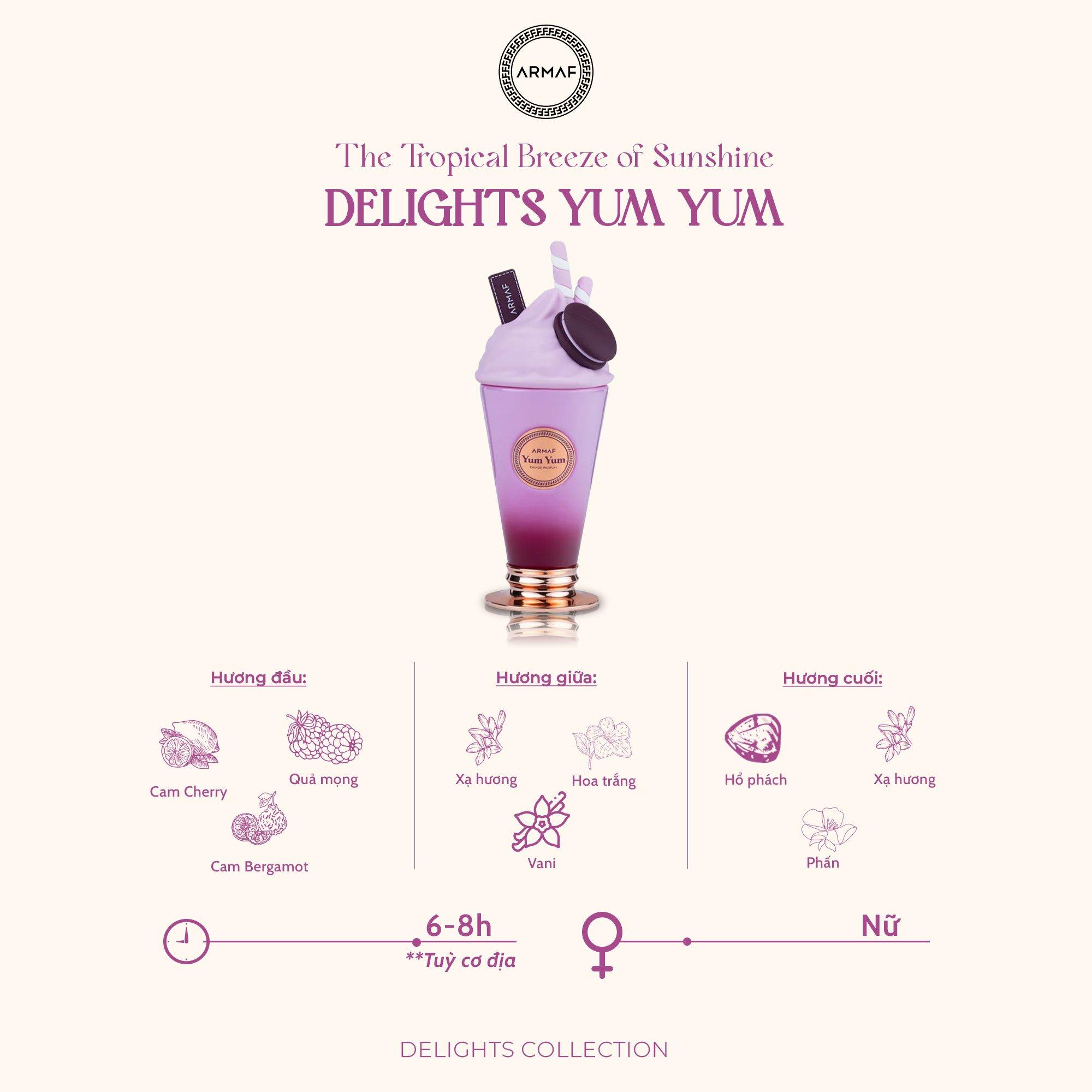 Nước hoa Armaf DELIGHTS YUM YUM Eau De Parfum 100 ml 2025-duoc-ban-tai-Konni39Giabinh