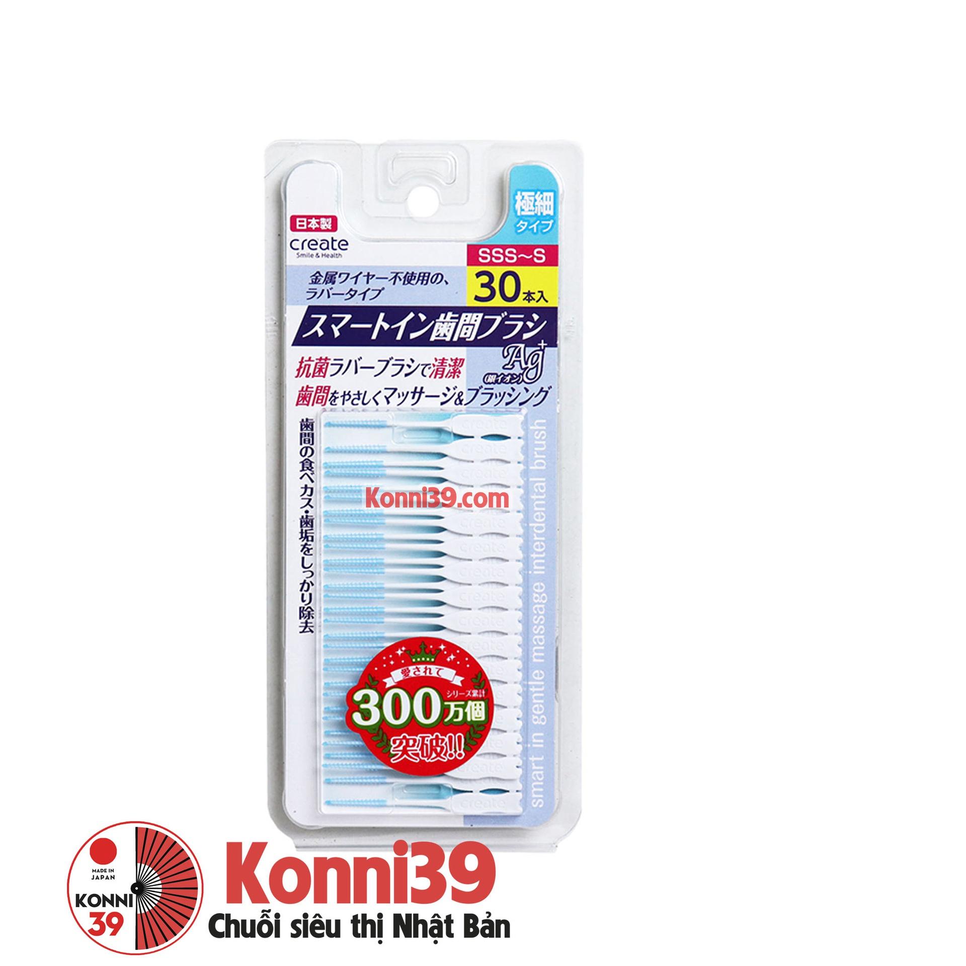Tăm nha khoa Create smile & health 30 chiếc - size SS-S,M,L-duoc-ban-tai-Konni39Giabinh
