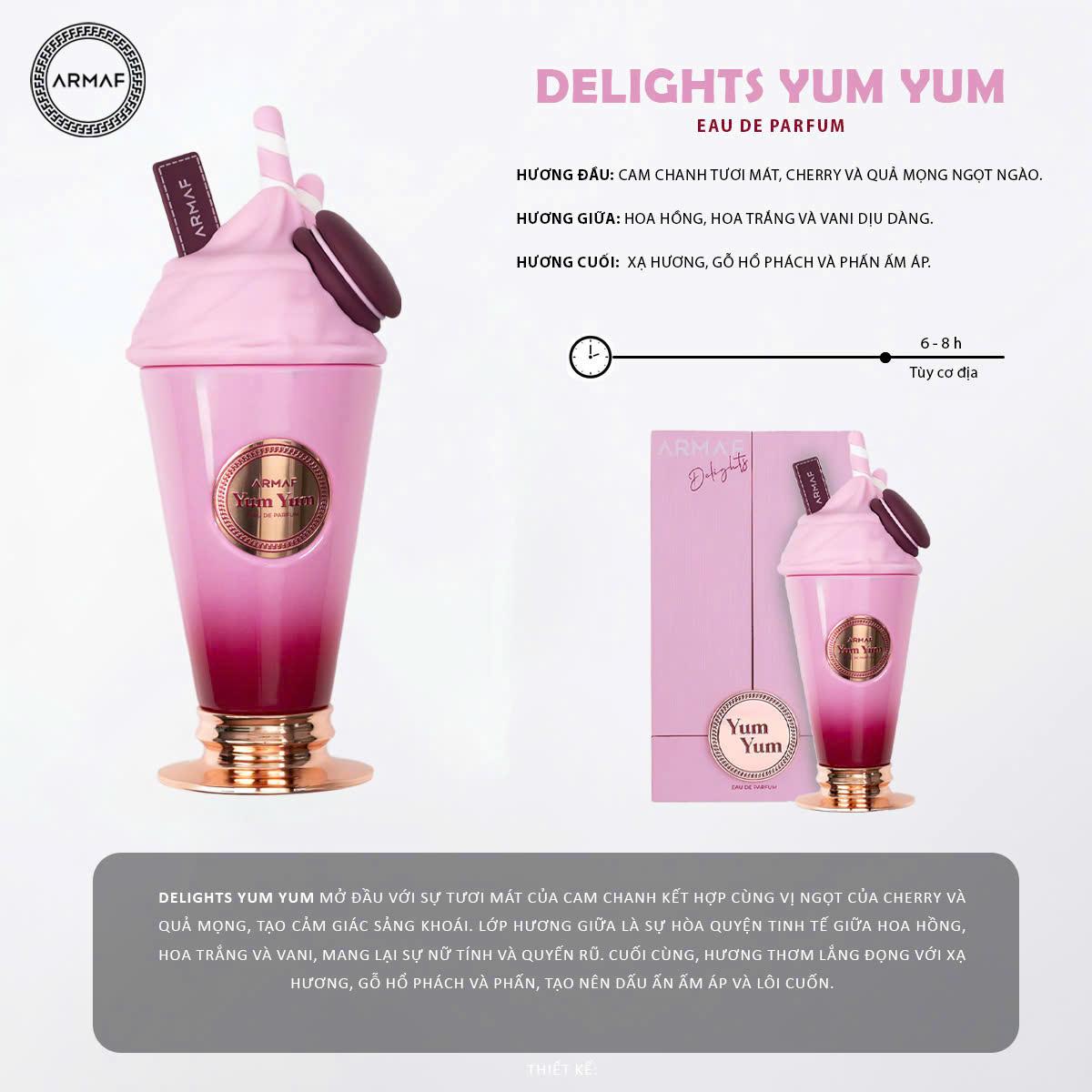 Nước hoa Armaf DELIGHTS YUM YUM Eau De Parfum 100 ml 2025-duoc-ban-tai-Konni39Giabinh