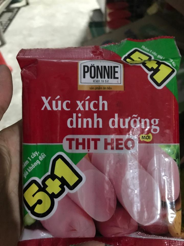 Xúc xích heo ponnie 6 cây 1 bịch-duoc-ban-tai-ĐẠI Lý BIA __ KUBI
