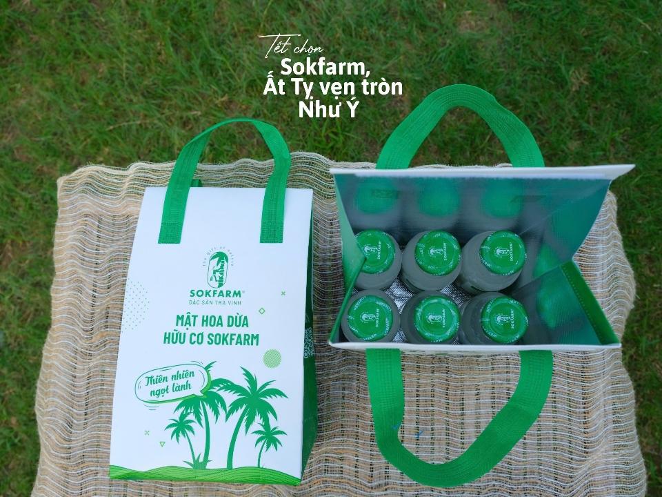 Túi giữ nhiệt Mật Hoa Dừa Sokfarm-duoc-ban-tai-SOKFARM.ASIA