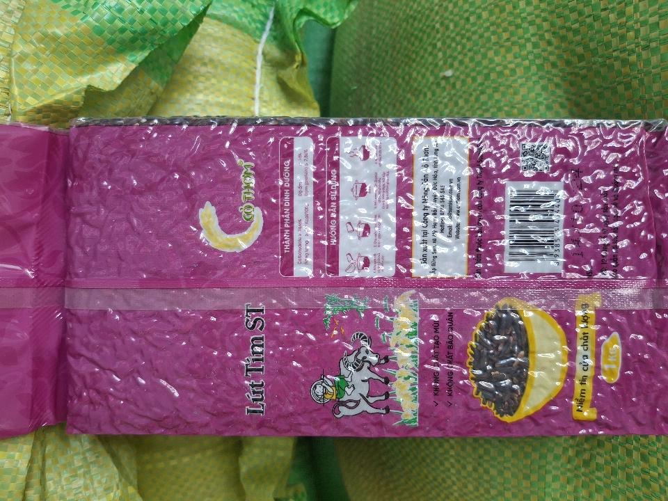 Lức tím ST 1KG hút chân không-duoc-ban-tai-CÁM GẠO HẠNH DUY