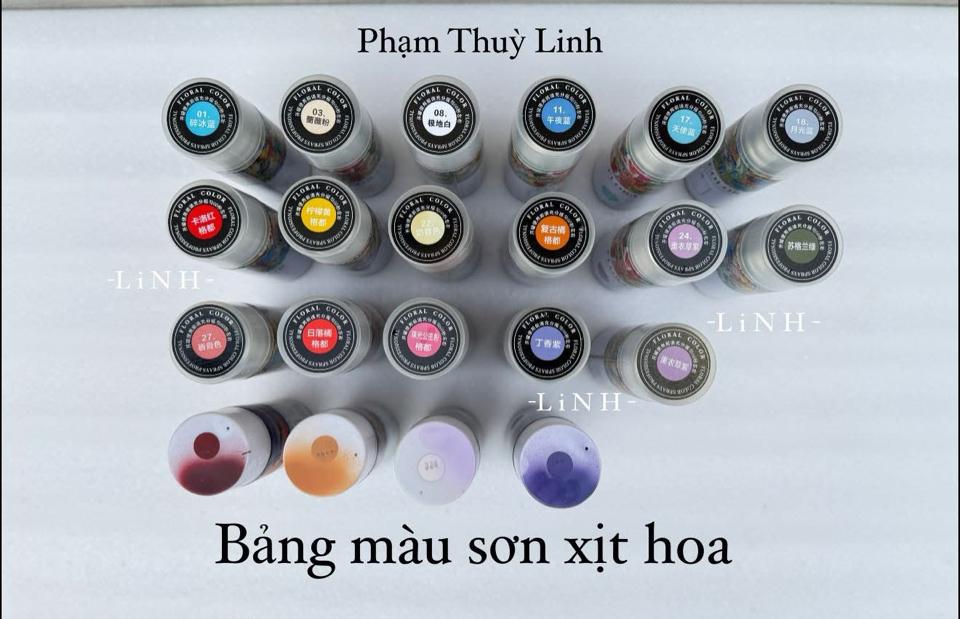 Chai xịt màu hoa-duoc-ban-tai-Phạm Thuỳ Linh