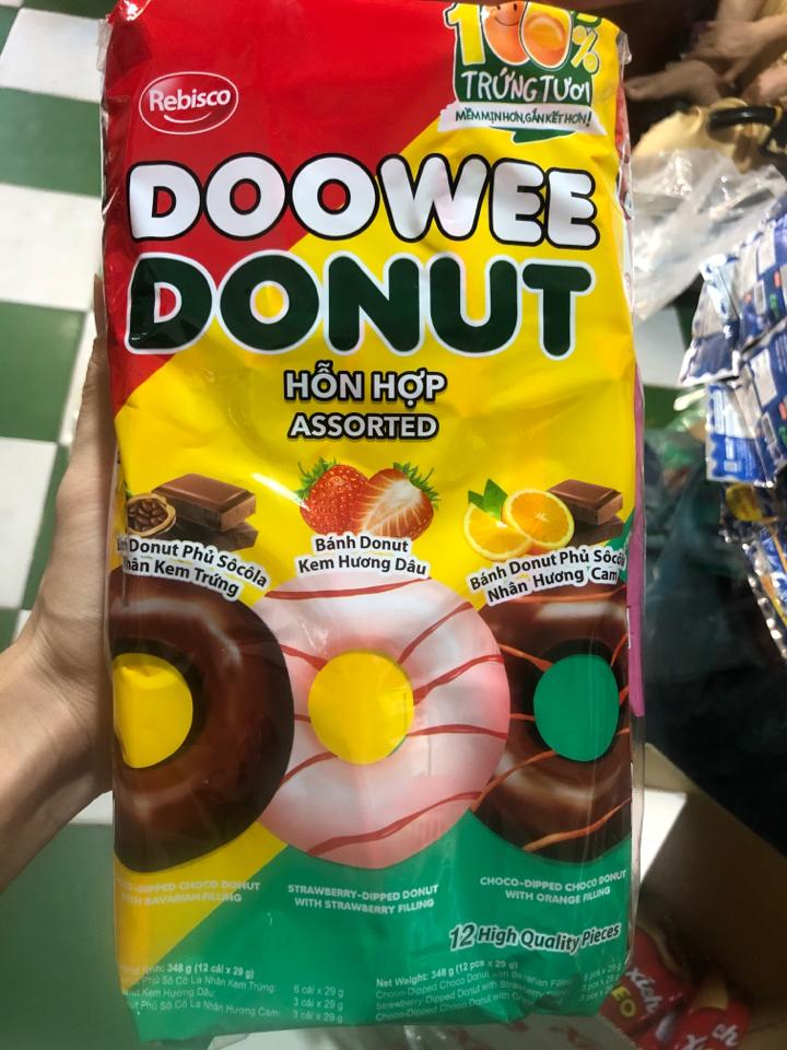 Donut hỗn hợp-duoc-ban-tai-Dì Huệ Bến Lức