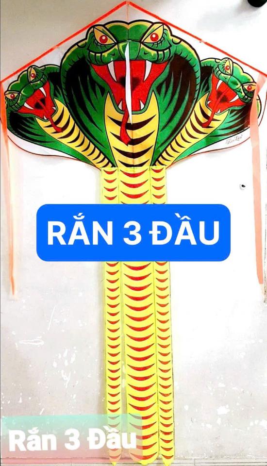 Diều rắn 3 đầu-duoc-ban-tai-LV