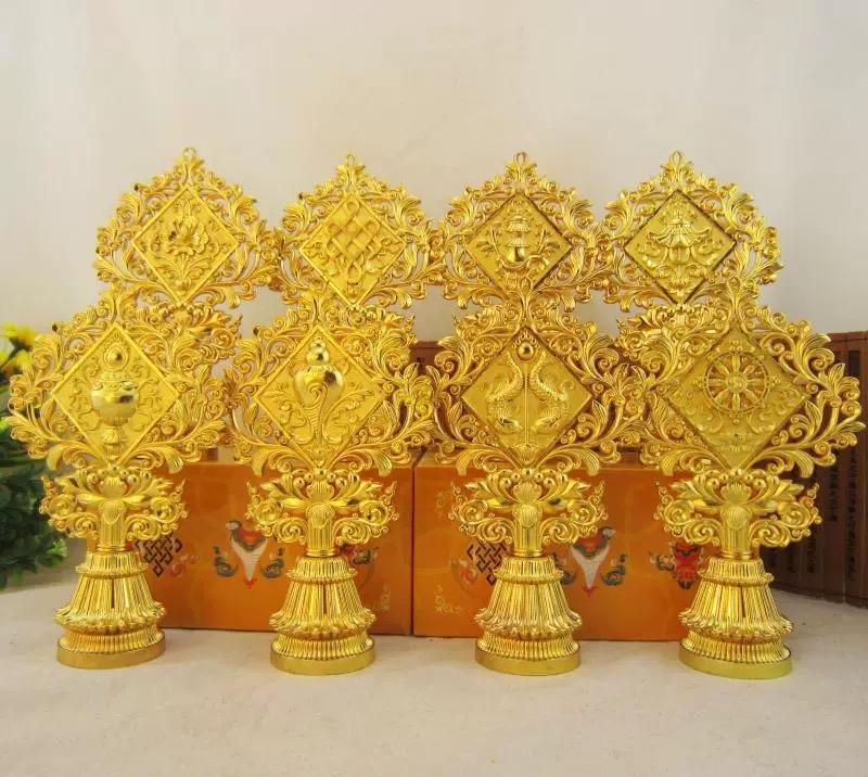 Tượng Bát Cát Tường Bằng Đồng Mạ Vàng 7 Inch – Pháp Khí Mật Tông, Thủ Công Nepal-duoc-ban-tai-Samaya Shop chuyên cung cấp pháp khí, vật phẩm Kim Cang Thừa và Phật giáo nói chung với giá cả hợp lý, chất lượng tốt, tạo điều kiện gieo duyên cho đạo hữu tu tập. Lợi nhuận từ shop được dành để cúng dường và hỗ trợ các hoạt động, sự kiện do trung tâm tổ chức
