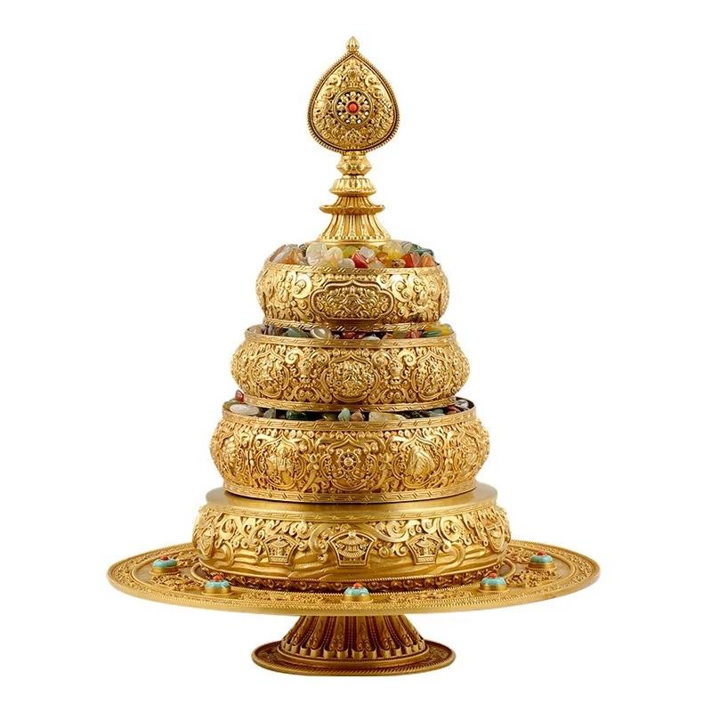 Mandala bằng đồng với họa tiết Bát Cát Tường, bộ đầy đủ cỡ lớn 15cm.-duoc-ban-tai-Samaya Shop chuyên cung cấp pháp khí, vật phẩm Kim Cang Thừa và Phật giáo nói chung với giá cả hợp lý, chất lượng tốt, tạo điều kiện gieo duyên cho đạo hữu tu tập. Lợi nhuận từ shop được dành để cúng dường và hỗ trợ các hoạt động, sự kiện do trung tâm tổ chức