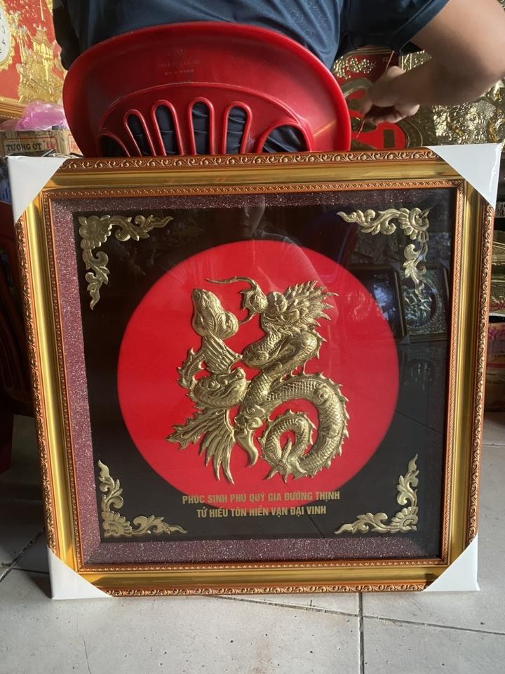 Chữ phúc lộc thọ tâm đức nhẫn,khung vàng 57cm-duoc-ban-tai-Làng Nghề Gò Đúc Đồng Đại Bái