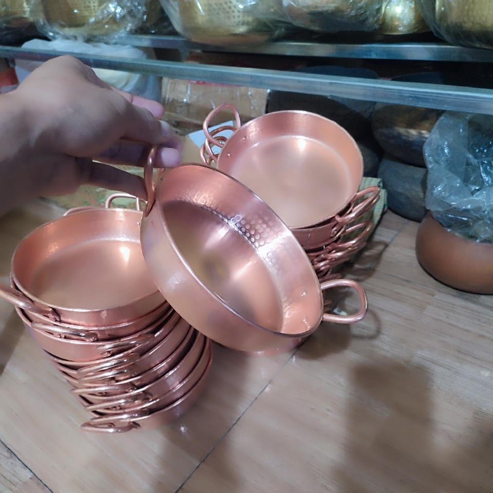 Chảo đồng gò thủ công 17x4cmx400gr-duoc-ban-tai-Làng Nghề Gò Đúc Đồng Đại Bái