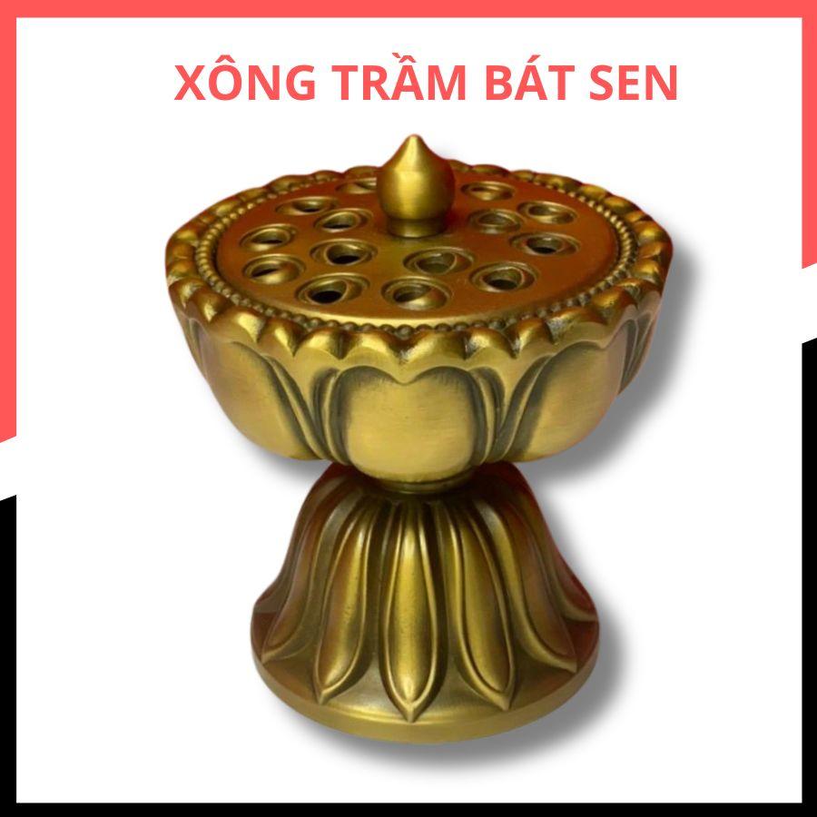 Xông trầm bát sen đồng phong thủy-duoc-ban-tai-Làng Nghề Gò Đúc Đồng Đại Bái