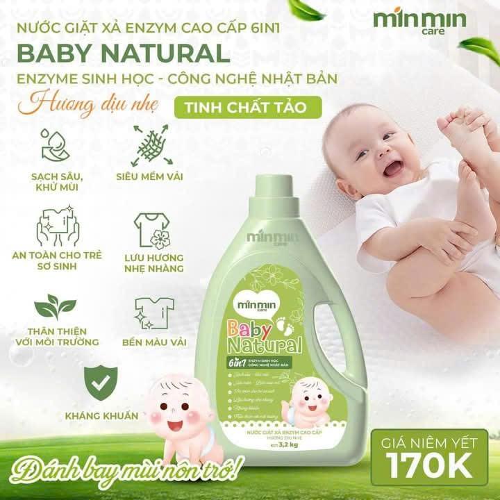 Nước giặt xã enzym BABY NATURAL-duoc-ban-tai-Bách Hoá Cơ Đốc