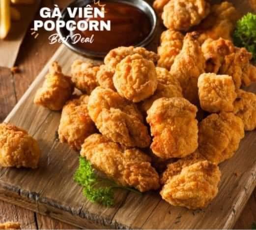 Gà chiên popcorn 1kg-duoc-ban-tai-QUỲNH CHI FOODS