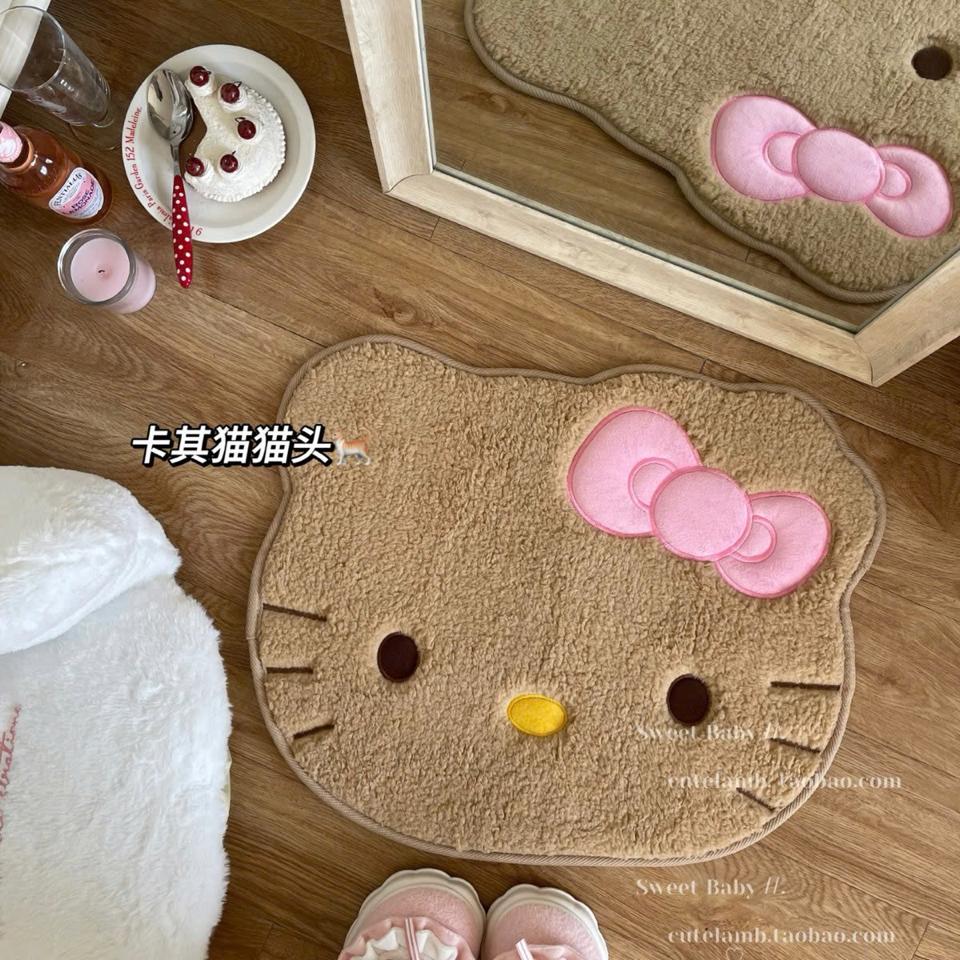 THẢM CHÂN HELLO KITTY  0204MK48 ‼ ‼ ‼  THẢM CHÂN HELLO KITTY    Thảm chân vừa sạch vừa xinh cả phòng ạ 🧡-duoc-ban-tai-Alice Quỳnh