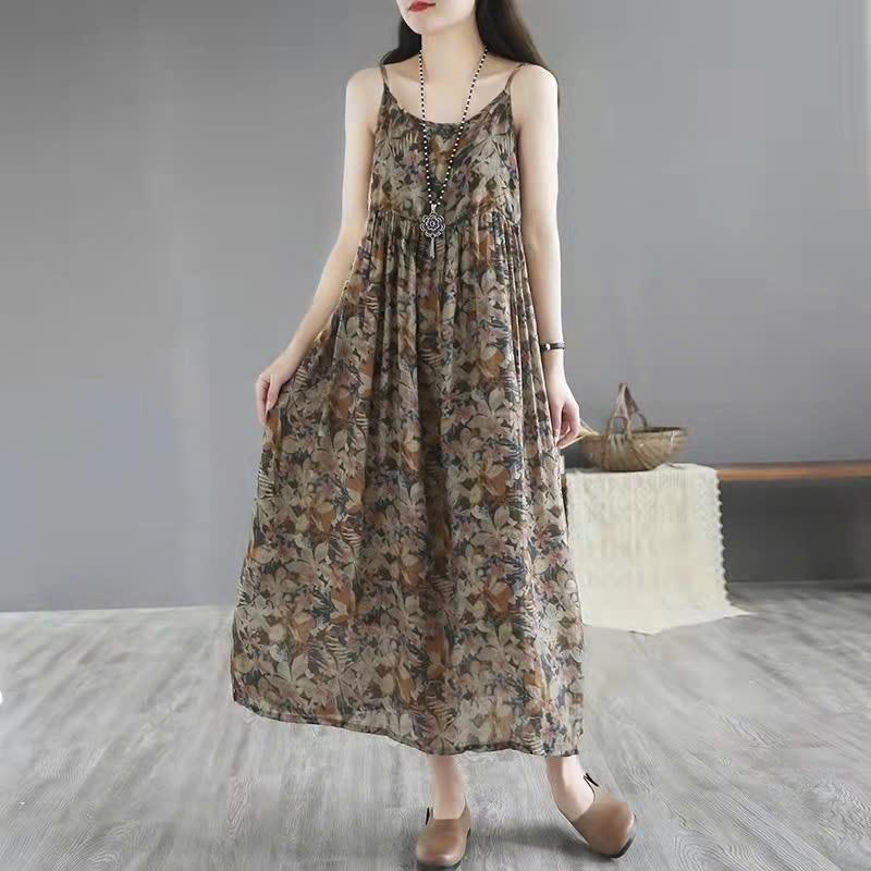 VÁY 2 DÂY HOA ĐI BIỂN 2703MK03-duoc-ban-tai-Alice Quỳnh