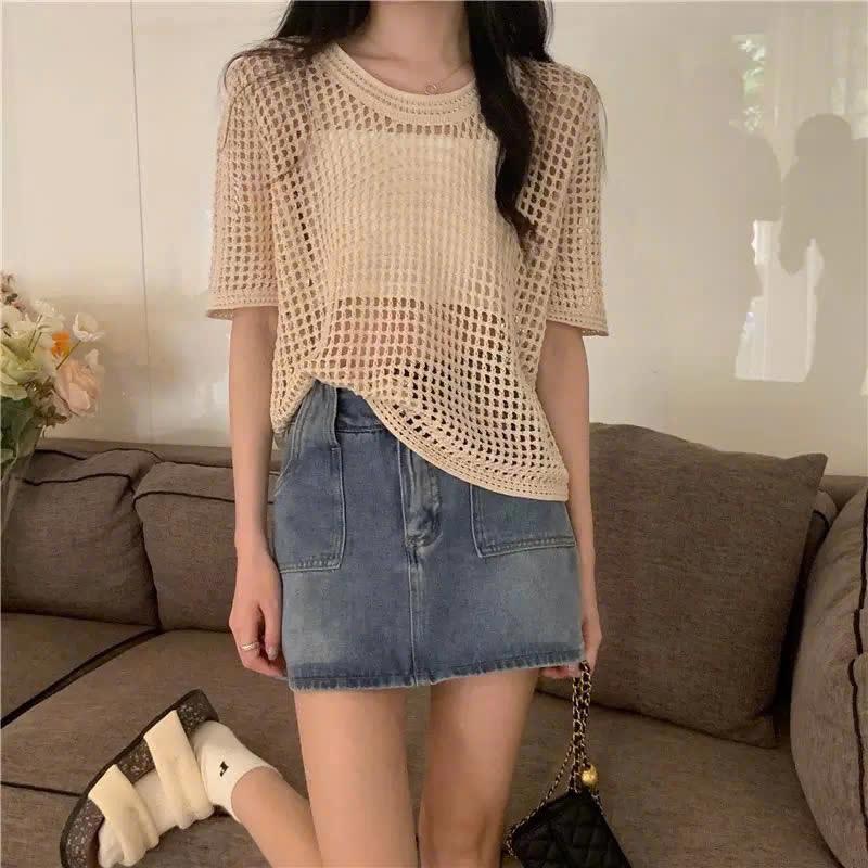 ÁO LƯỚI ĐI BIỂN 1204MK42  ❤️ ÁO LƯỚI ĐI BIỂN -duoc-ban-tai-Alice Quỳnh