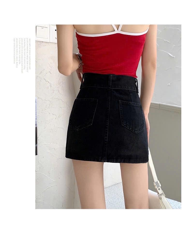 (2)CHÂN VÁY NGẮN JEAN NỮ 1204MK58 Hach dáng là đây. Cv hot hit tôn dáng ăn gian tuổi lắm nhé. -duoc-ban-tai-Alice Quỳnh